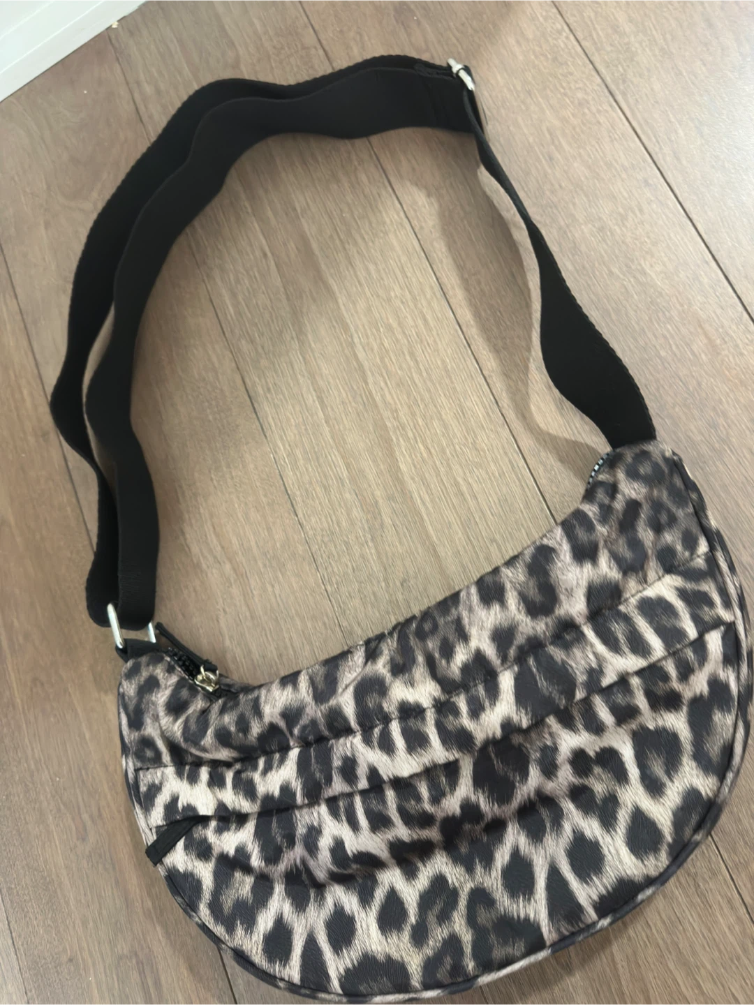 Nylon Leopard Print Crossbody Bag - photo 2