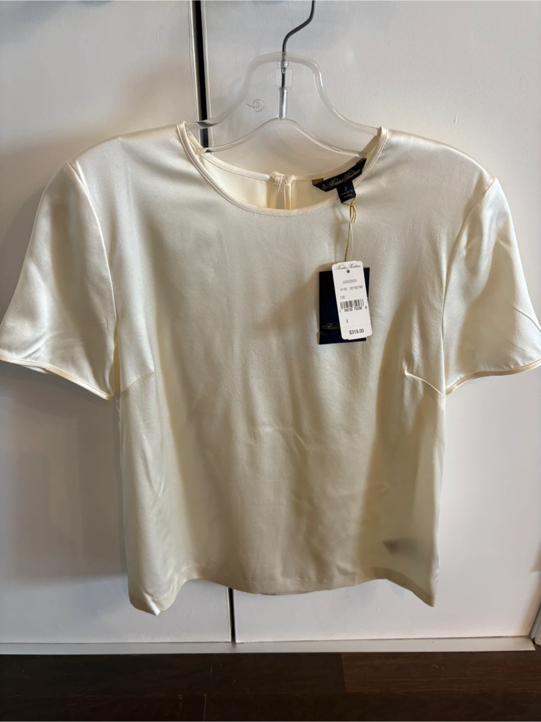 Brand new with tags Brooks Brothers SILK Short Sleeve Blouse - photo 2