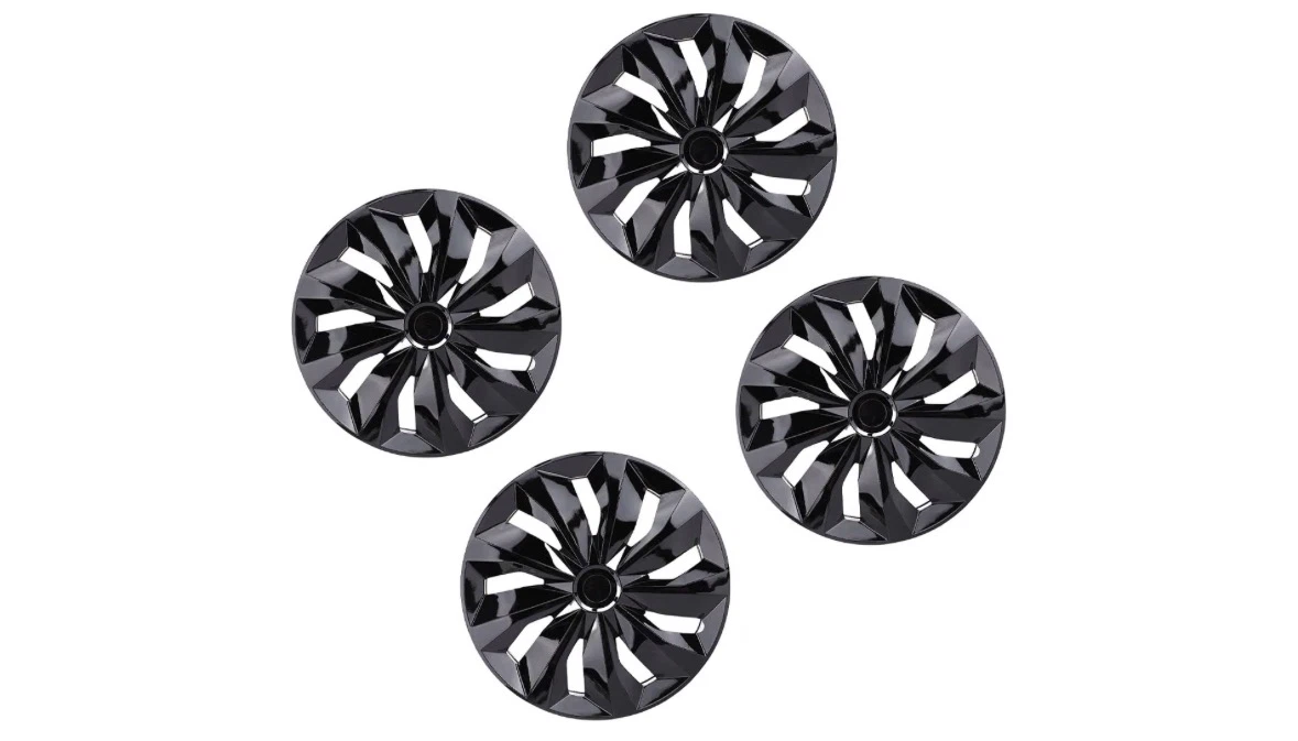 Black Wheel Hubcap Covers Set of 4 - photo 3
