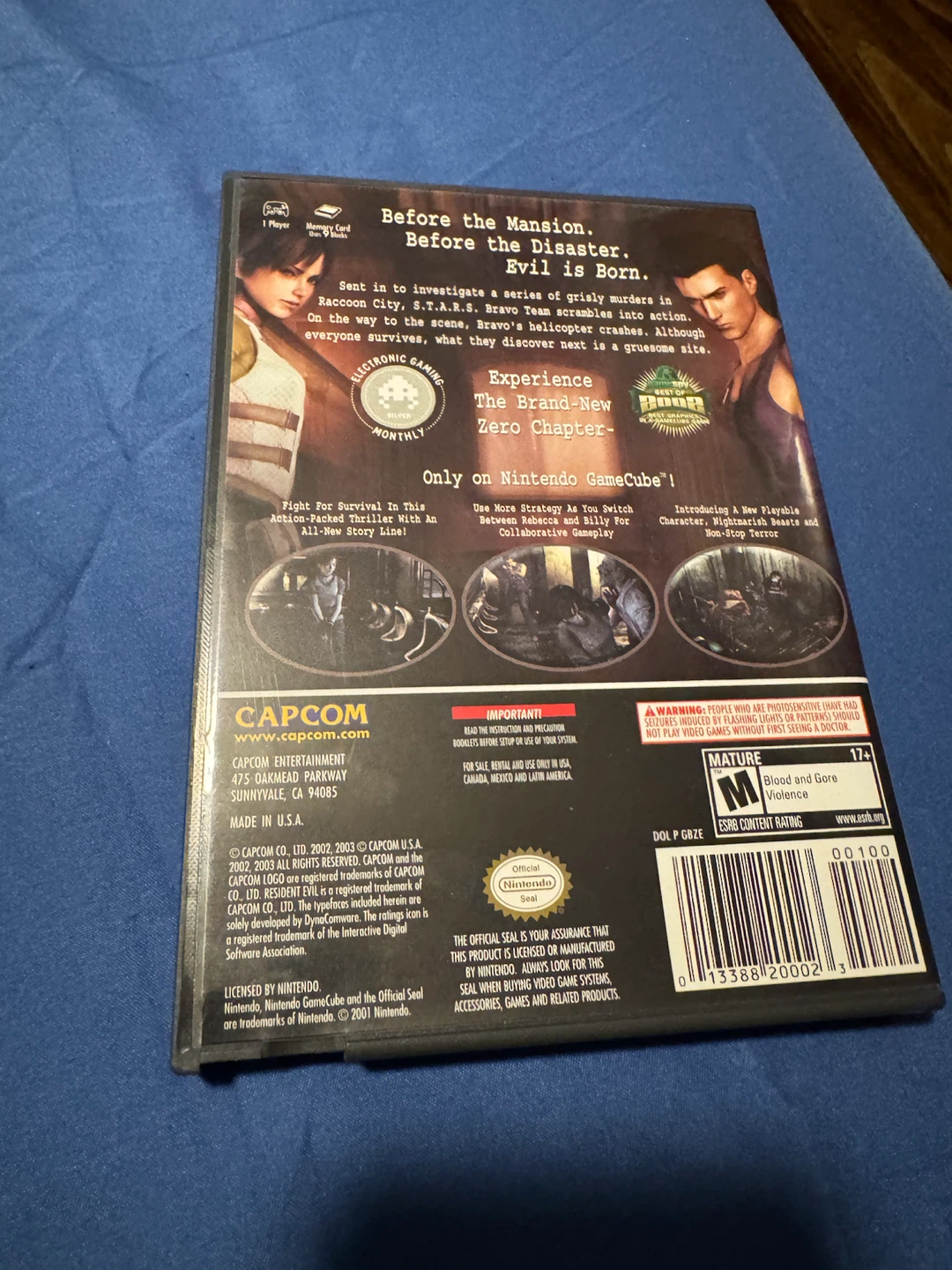 Resident Evil Zero GameCube Player’s Choice - photo 2