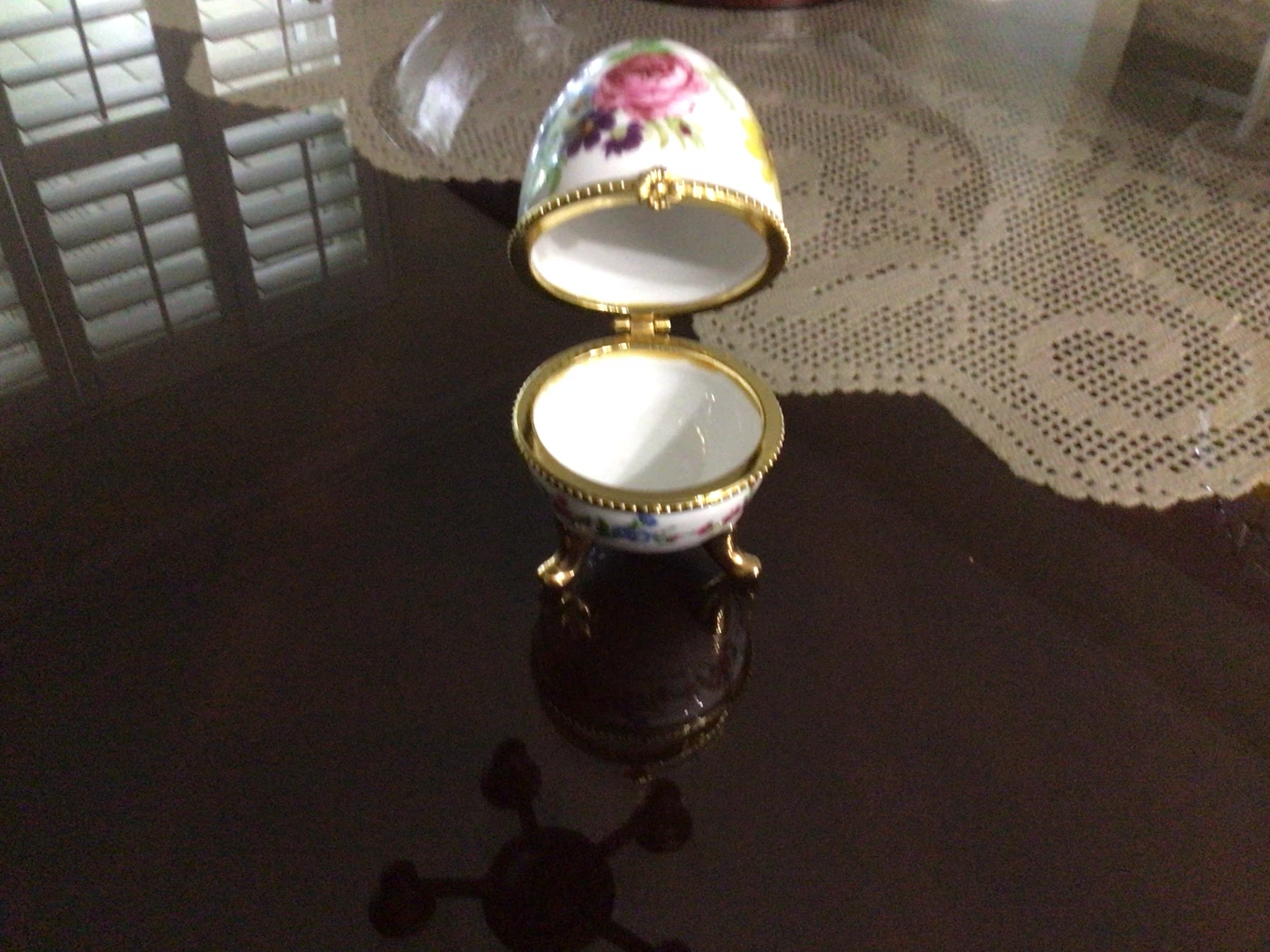 Decorative Hinged Egg Trinket Box - photo 3