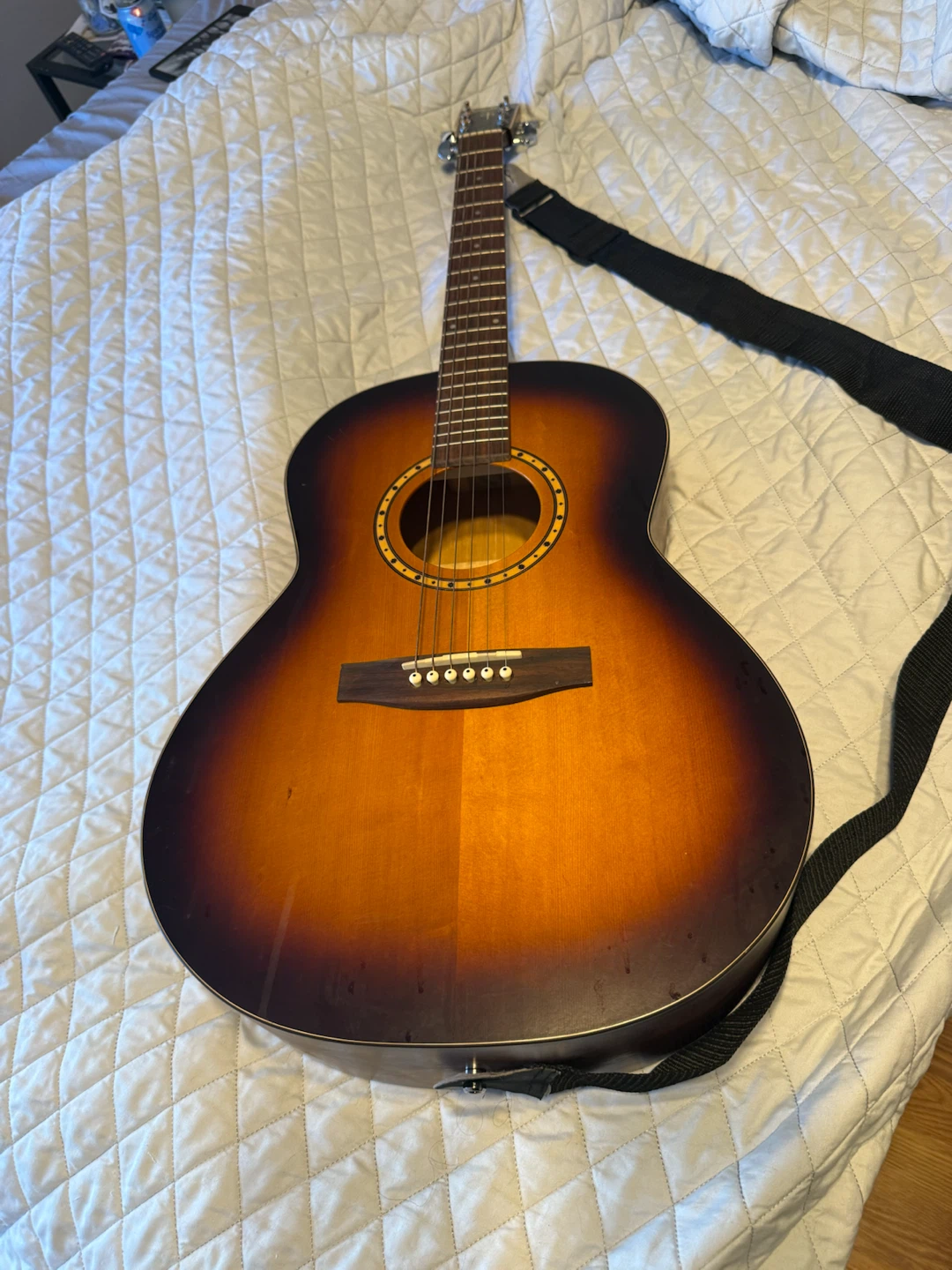 Acoustic Guitar with Strap