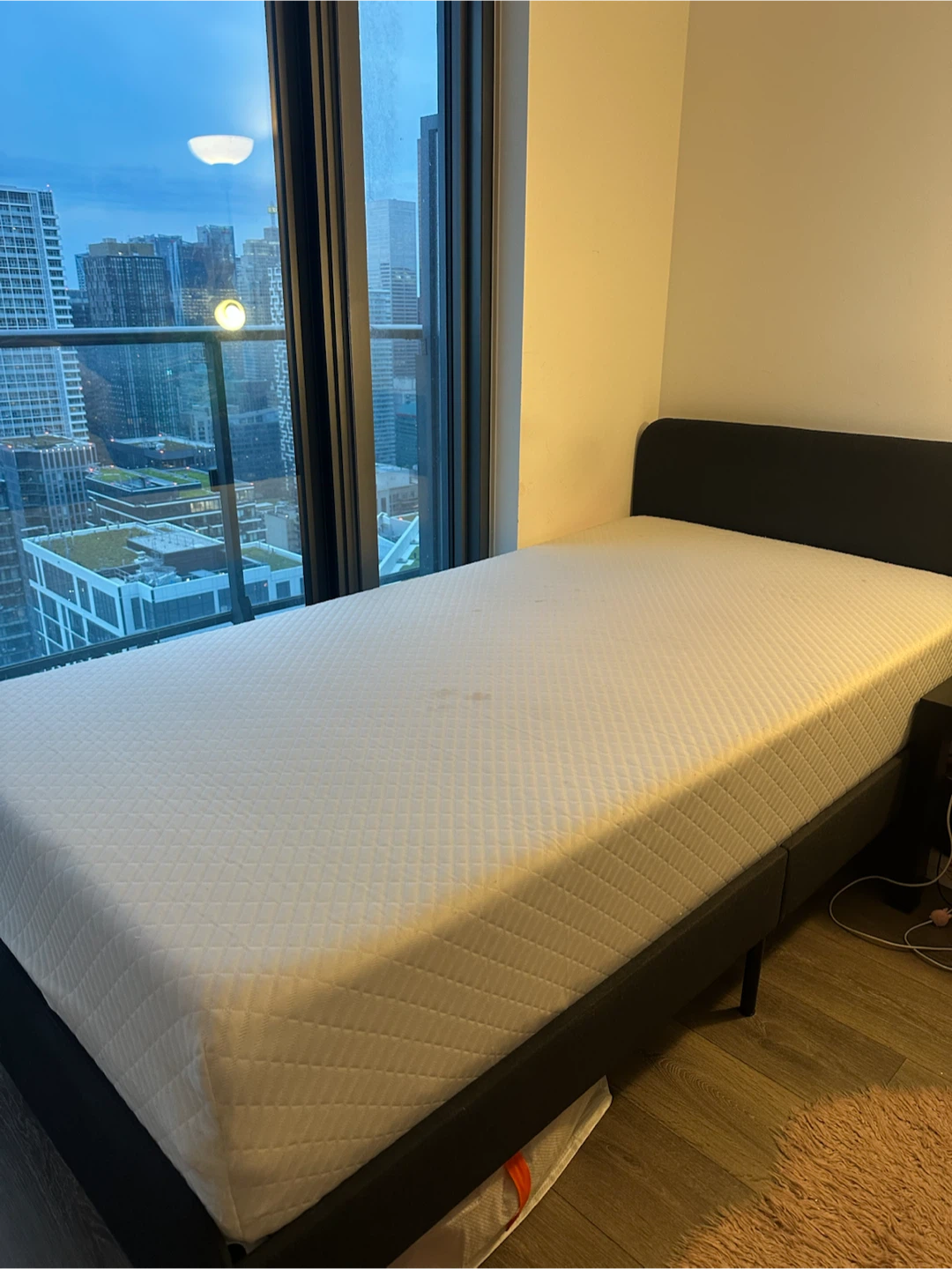 Twin Bed Frame + Mattress + 2 FREE Pillows | Move-Out Sale - photo 4