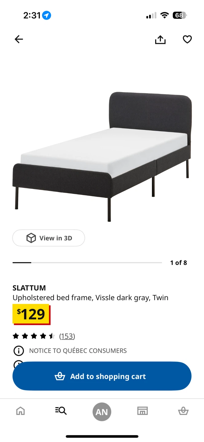 Twin Bed Frame + Mattress + 2 FREE Pillows | Move-Out Sale - photo 5