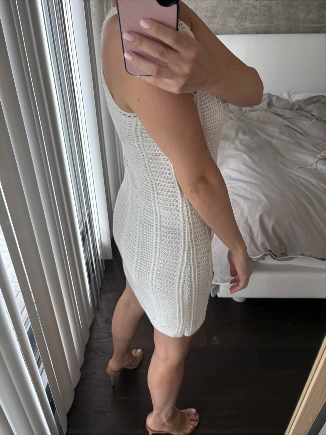 NEW Club Monaco Cream Crochet Halter Dress - XS paid $279 - photo 3
