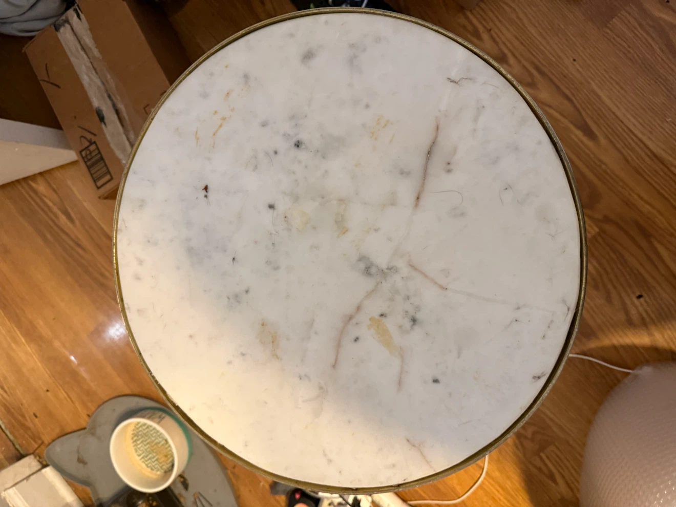 Marble Top Side Table - photo 2