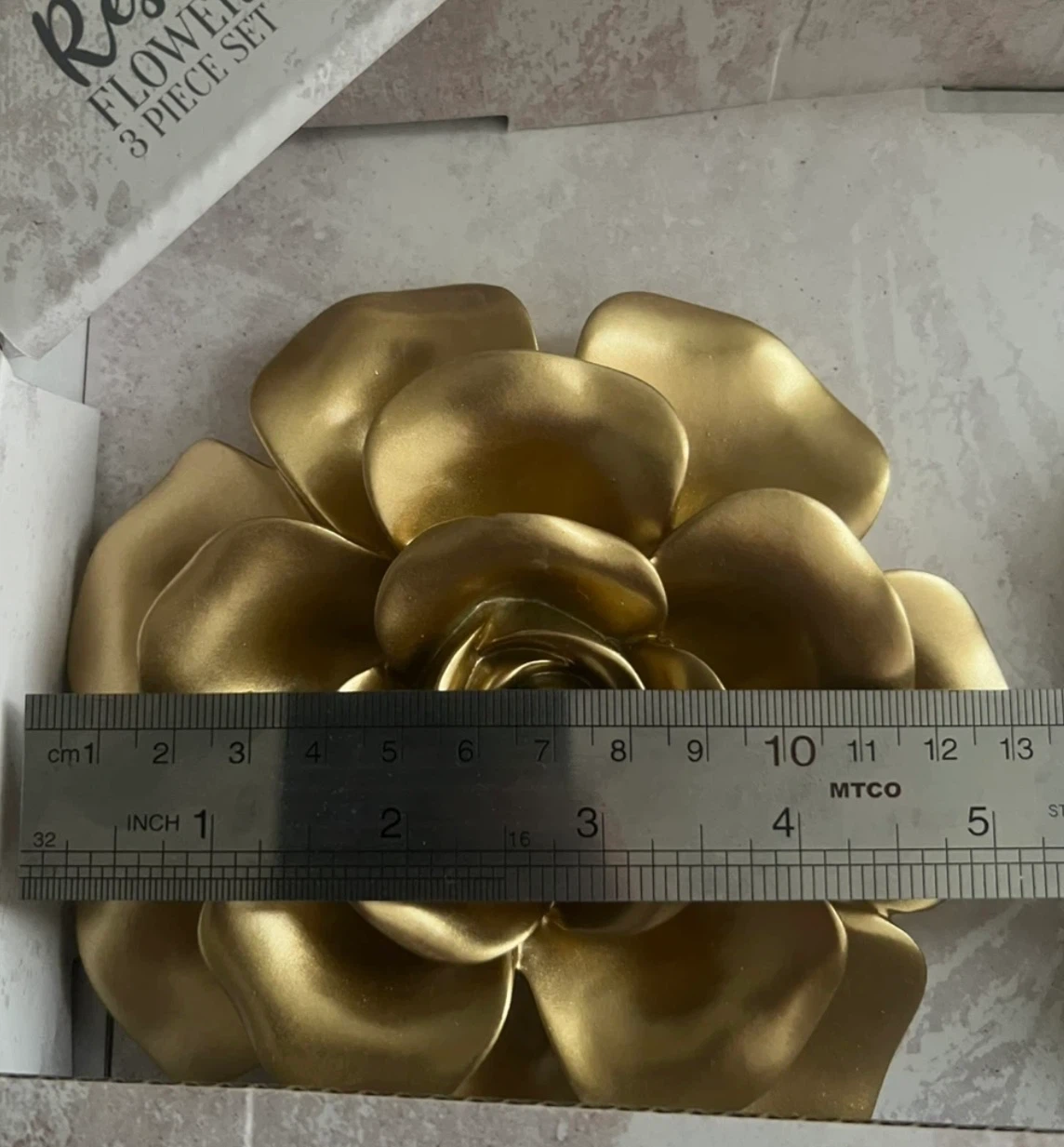 Resin Flower 3 Piece Set Wall Decor - photo 5