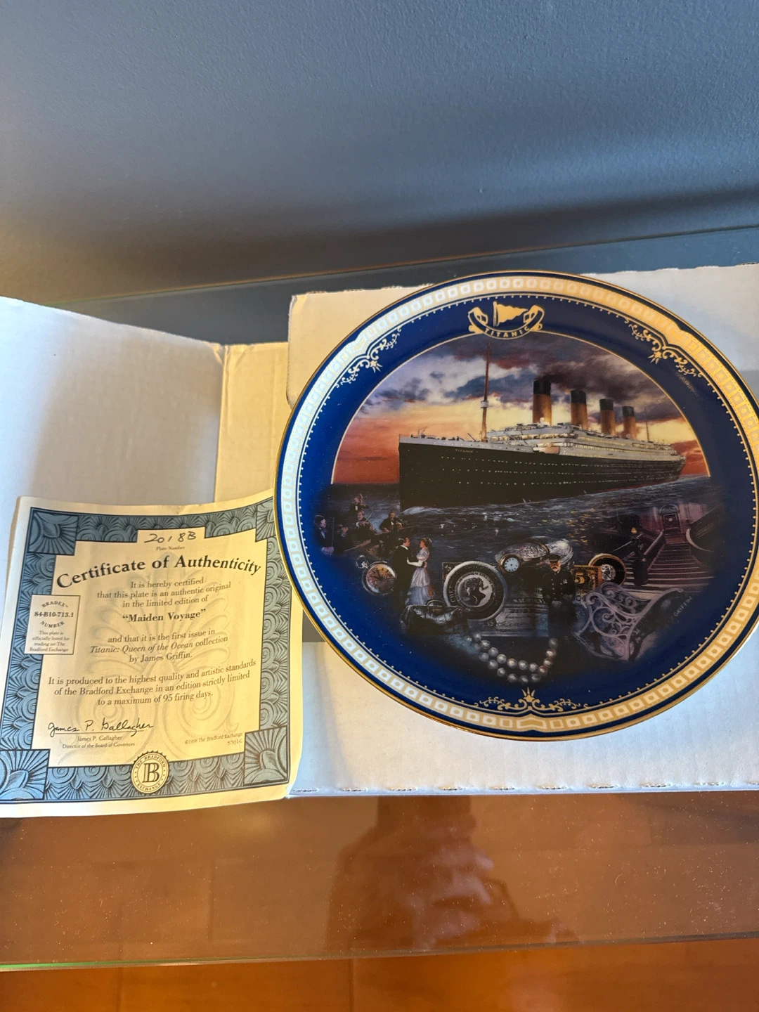 Bradford Exchange Titanic Maiden Voyage Collector Plate