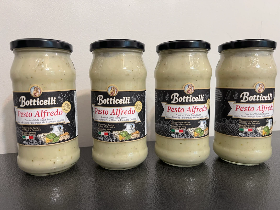 Botticelli Pesto Alfredo Premium Pasta Sauce – 4PK Bundle – New