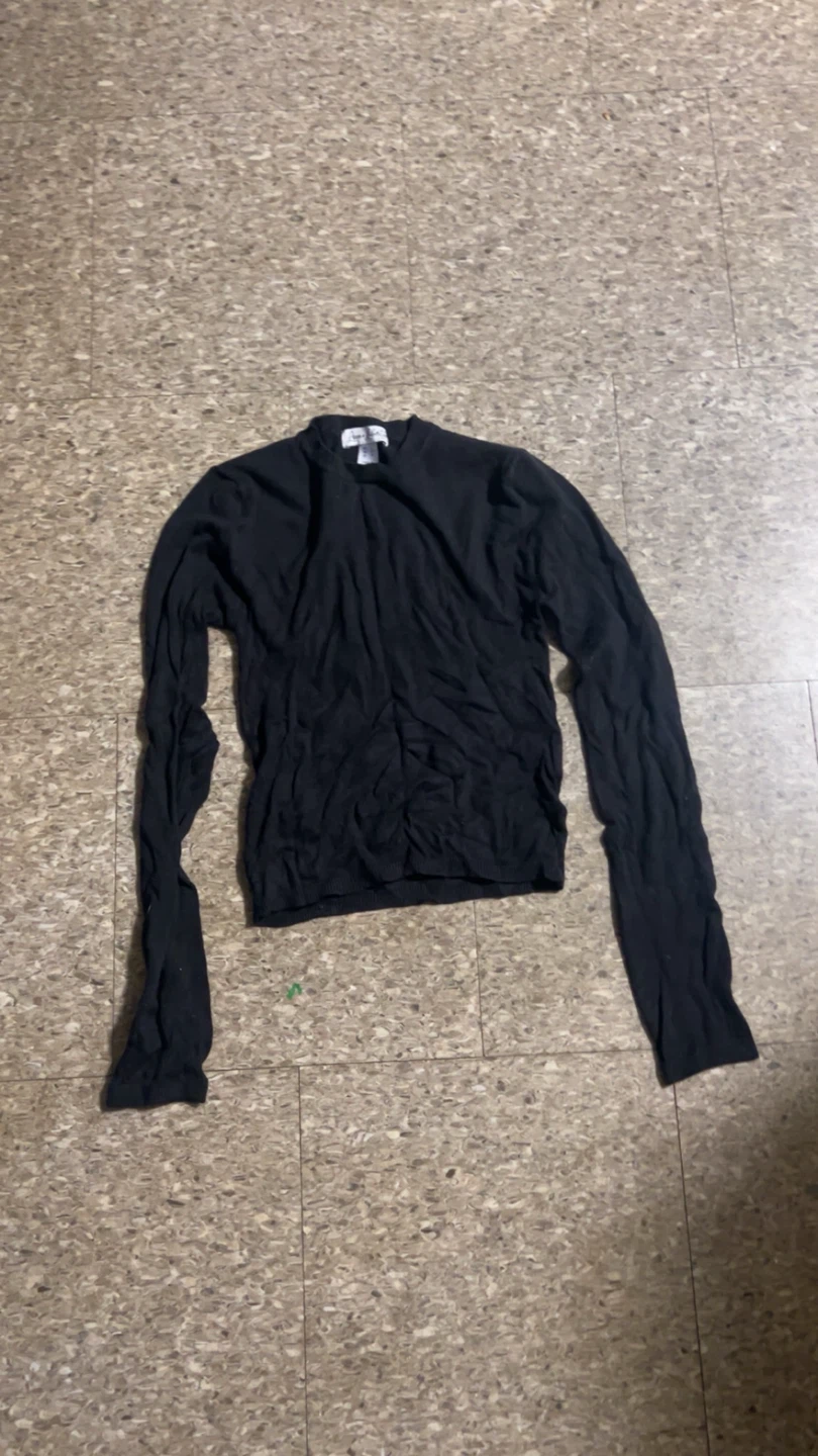 Black Long-Sleeve Top