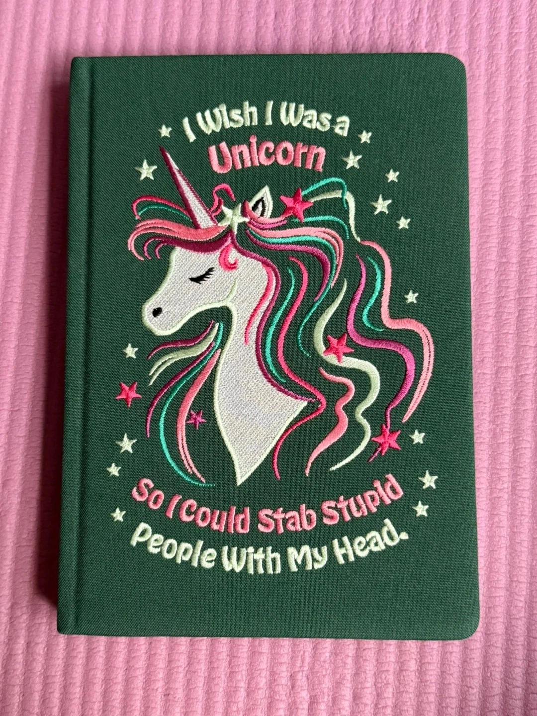 NEW✨Unicorn Embroidered Journal