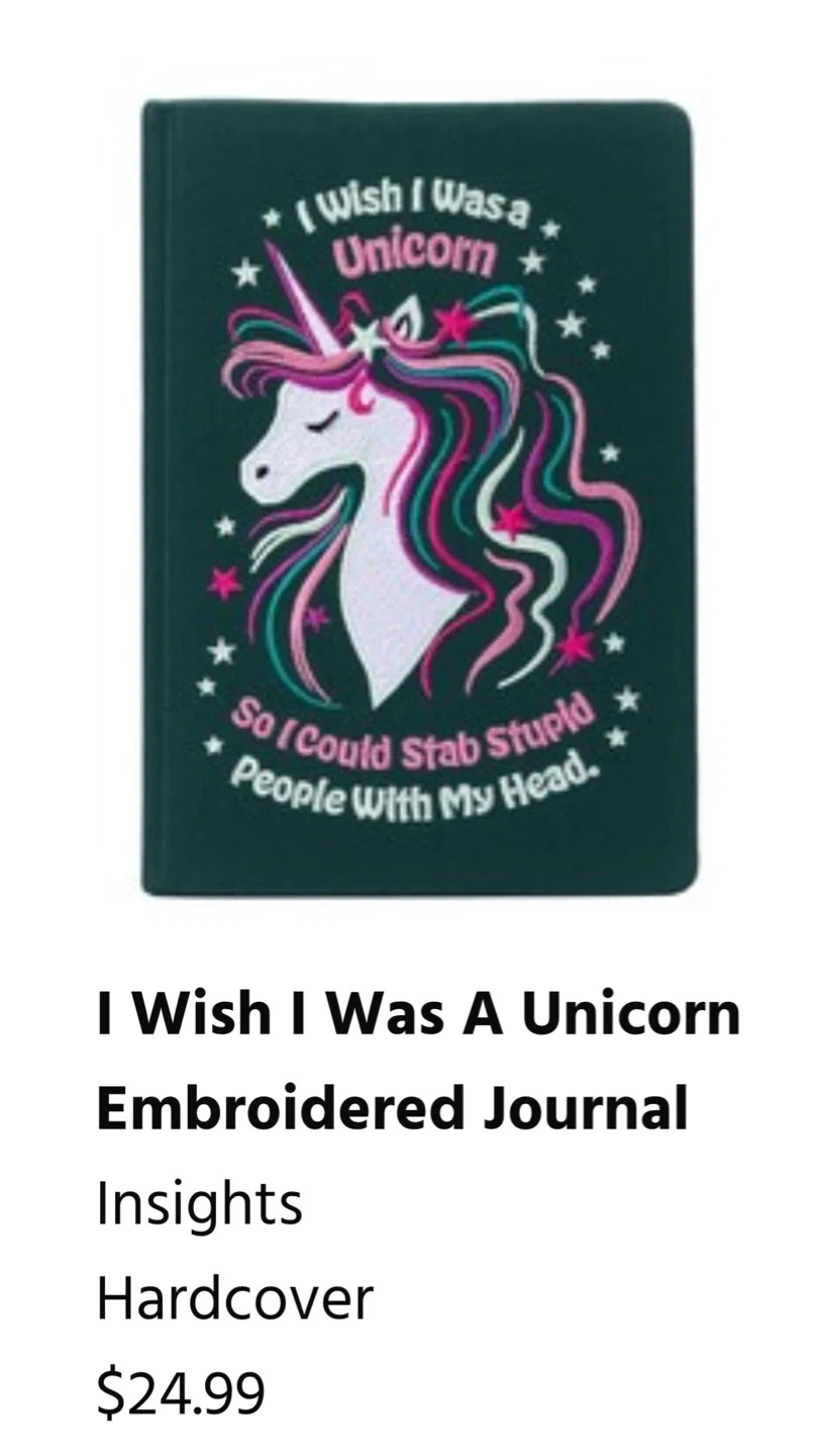 NEW✨Unicorn Embroidered Journal - photo 4