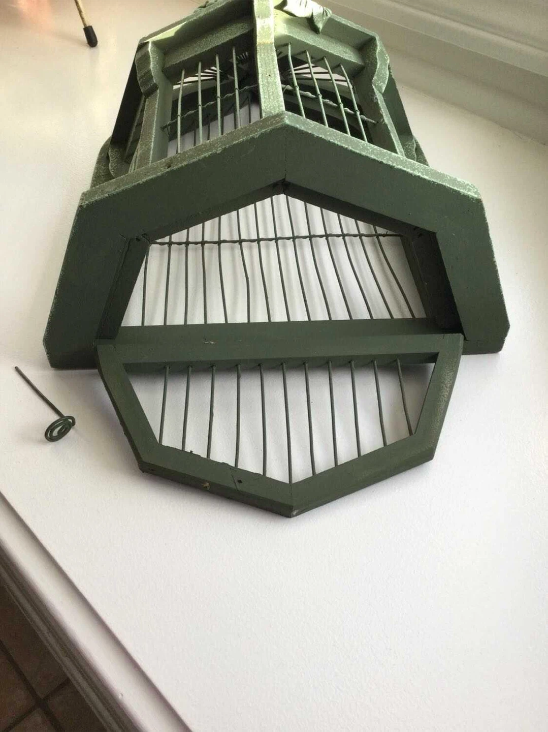 Decorative Green Birdcage Wall Hanging - photo 4
