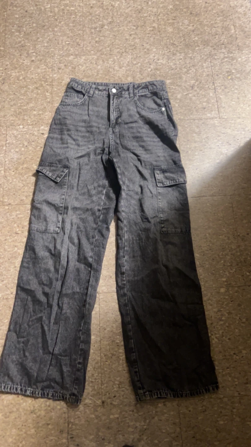Grey Cargo Pants