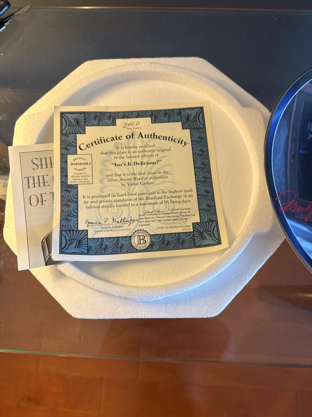 Bradford Exchange Marilyn Monroe Collector Plate - photo 2