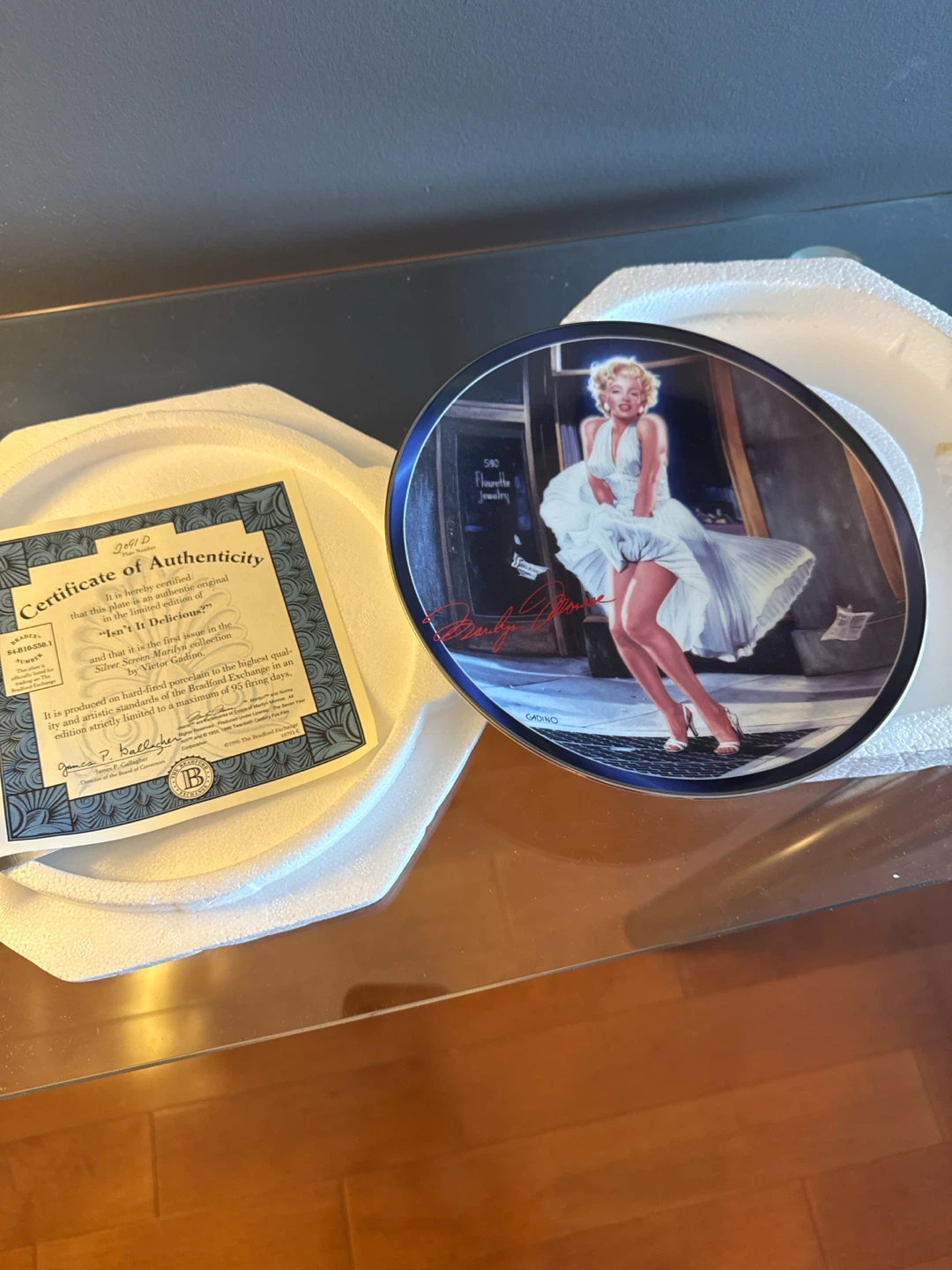 Bradford Exchange Marilyn Monroe Collector Plate - photo 3