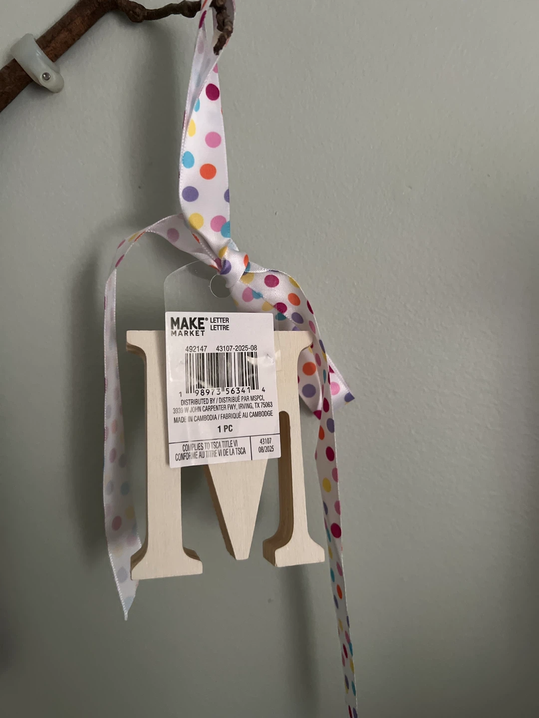 Make Market Wooden Letter M Decor - photo 2