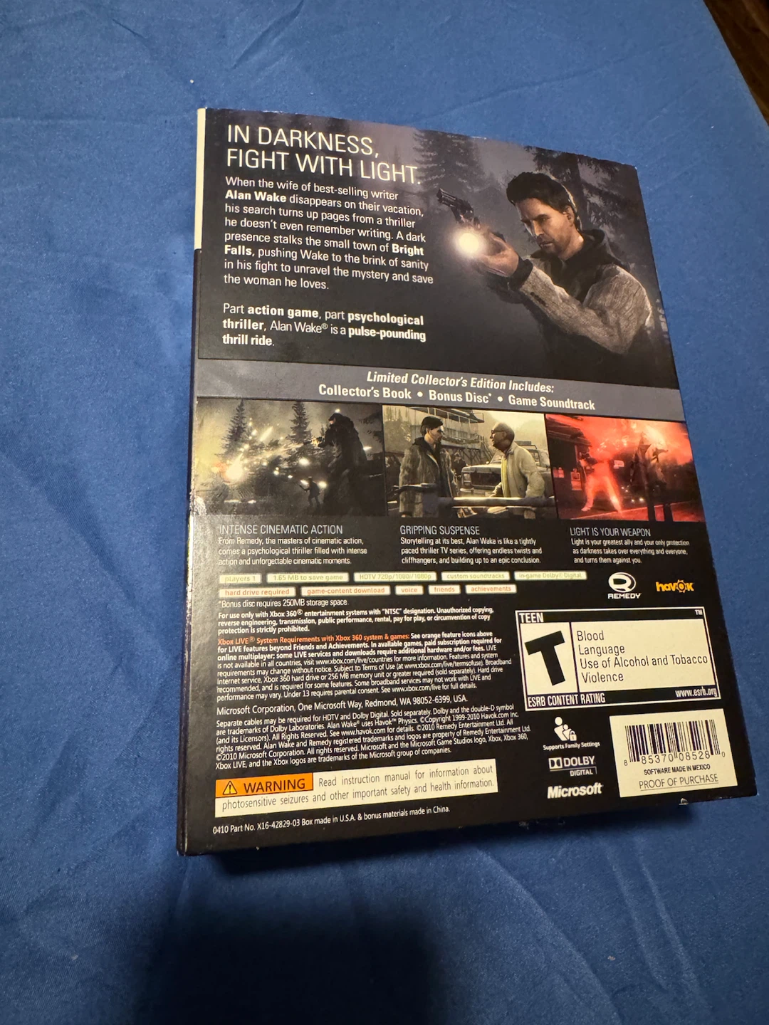 Alan Wake Limited Collector's Edition for Xbox 360 - photo 2