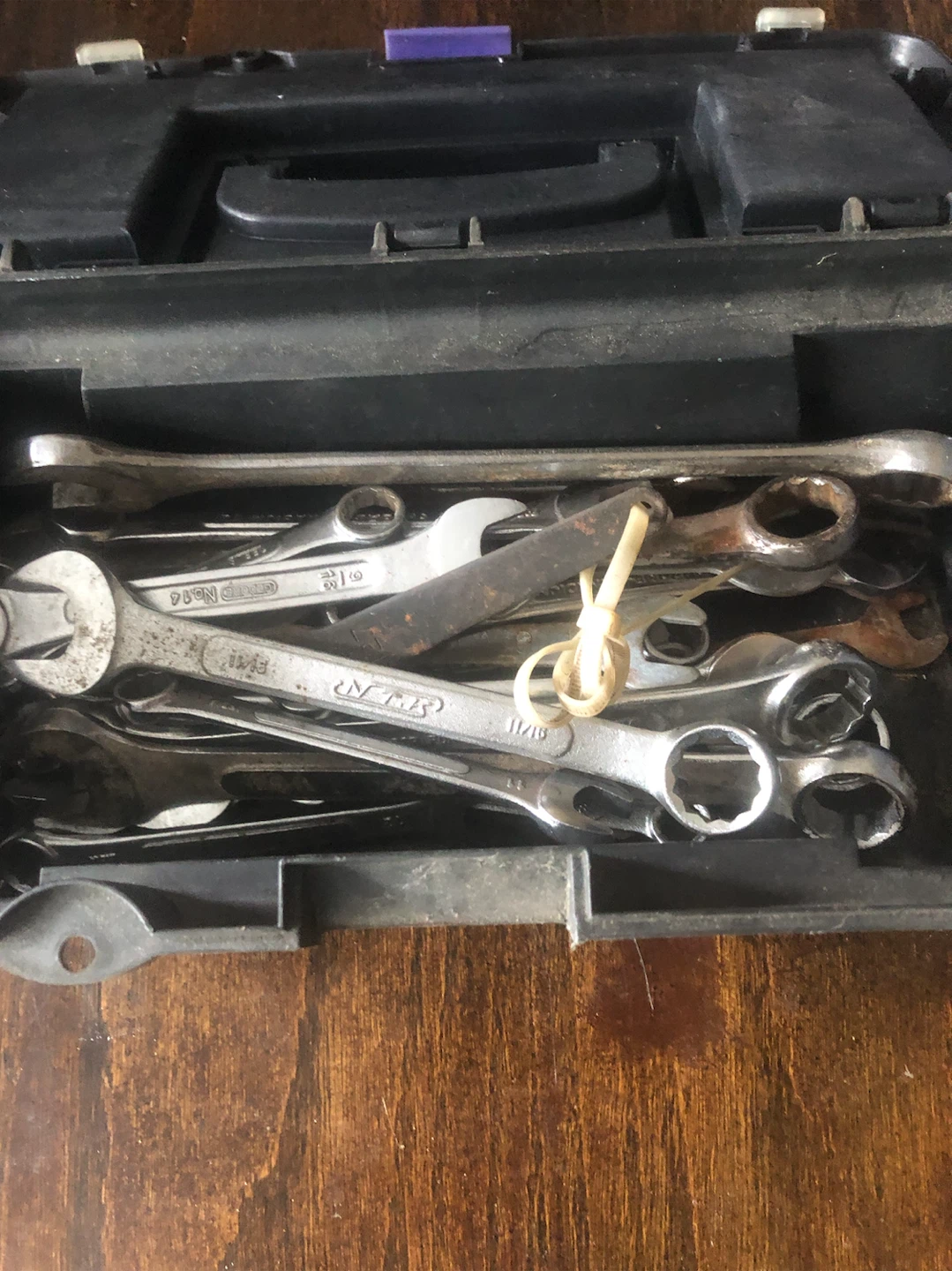Black and Clear Tool Box with Wrenches - photo 2
