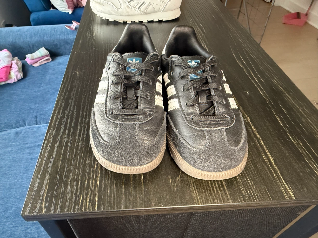 Adidas Black & White Sneakers – Toddler Size 9K - photo 4