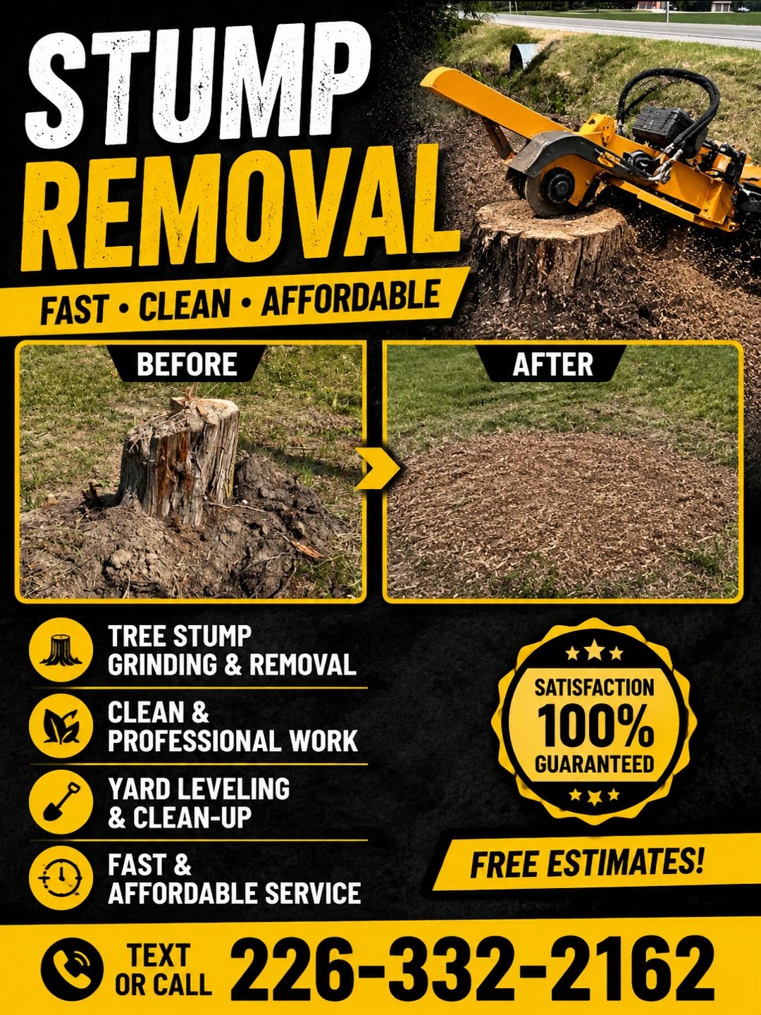 🌳 STUMP REMOVAL 🌳