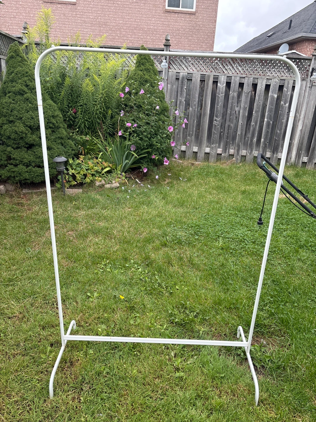 White Metal Garment Rack