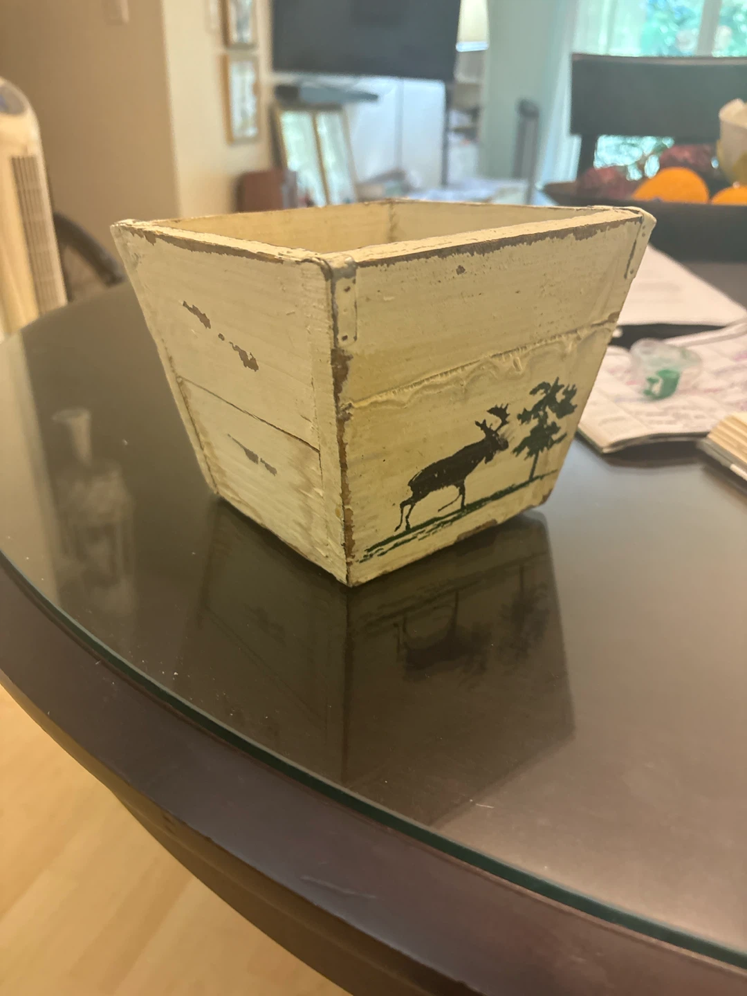 Decorative Wooden Box with Moose Design - photo 2