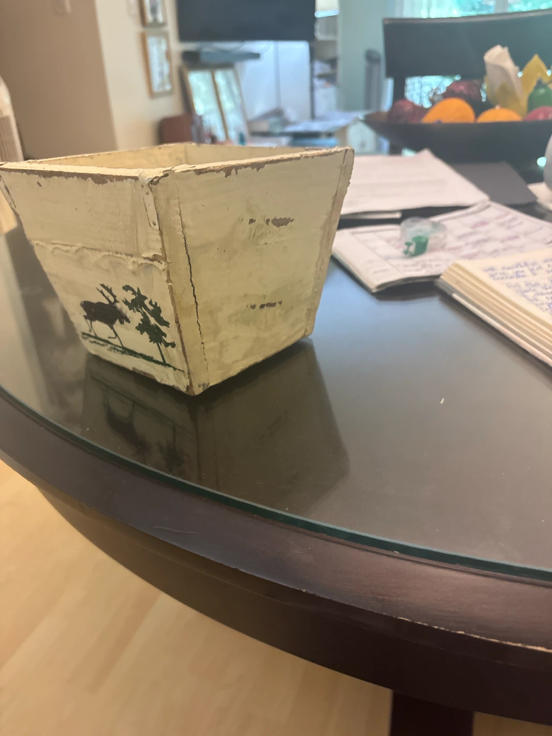 Decorative Wooden Box with Moose Design - photo 4
