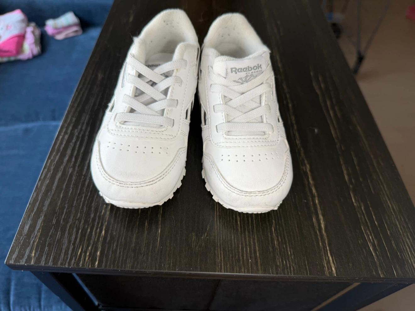 Reebok Classic White Sneakers – Toddler Size 8
