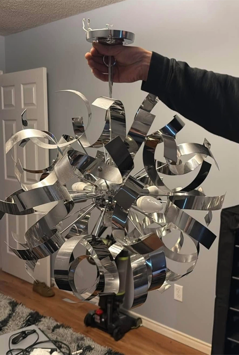 Modern Swirl Chandelier