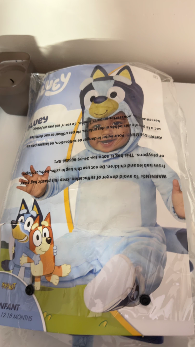 Bluey Costume 12-18 Months