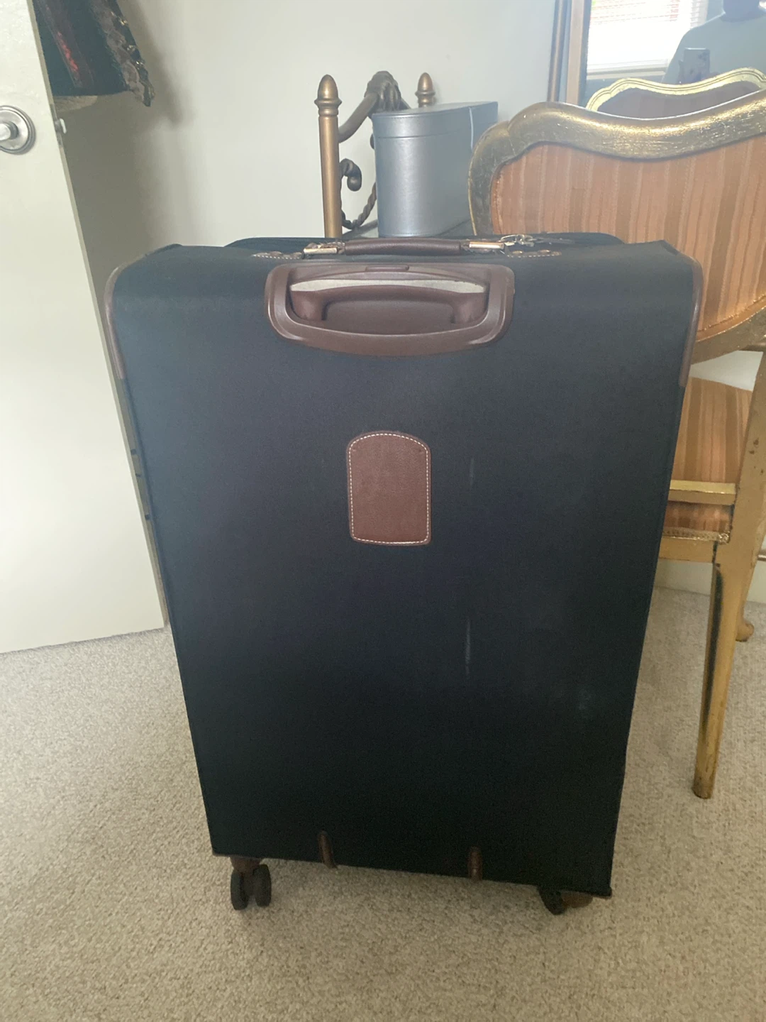 Adolfo black trolley suitcase - photo 3