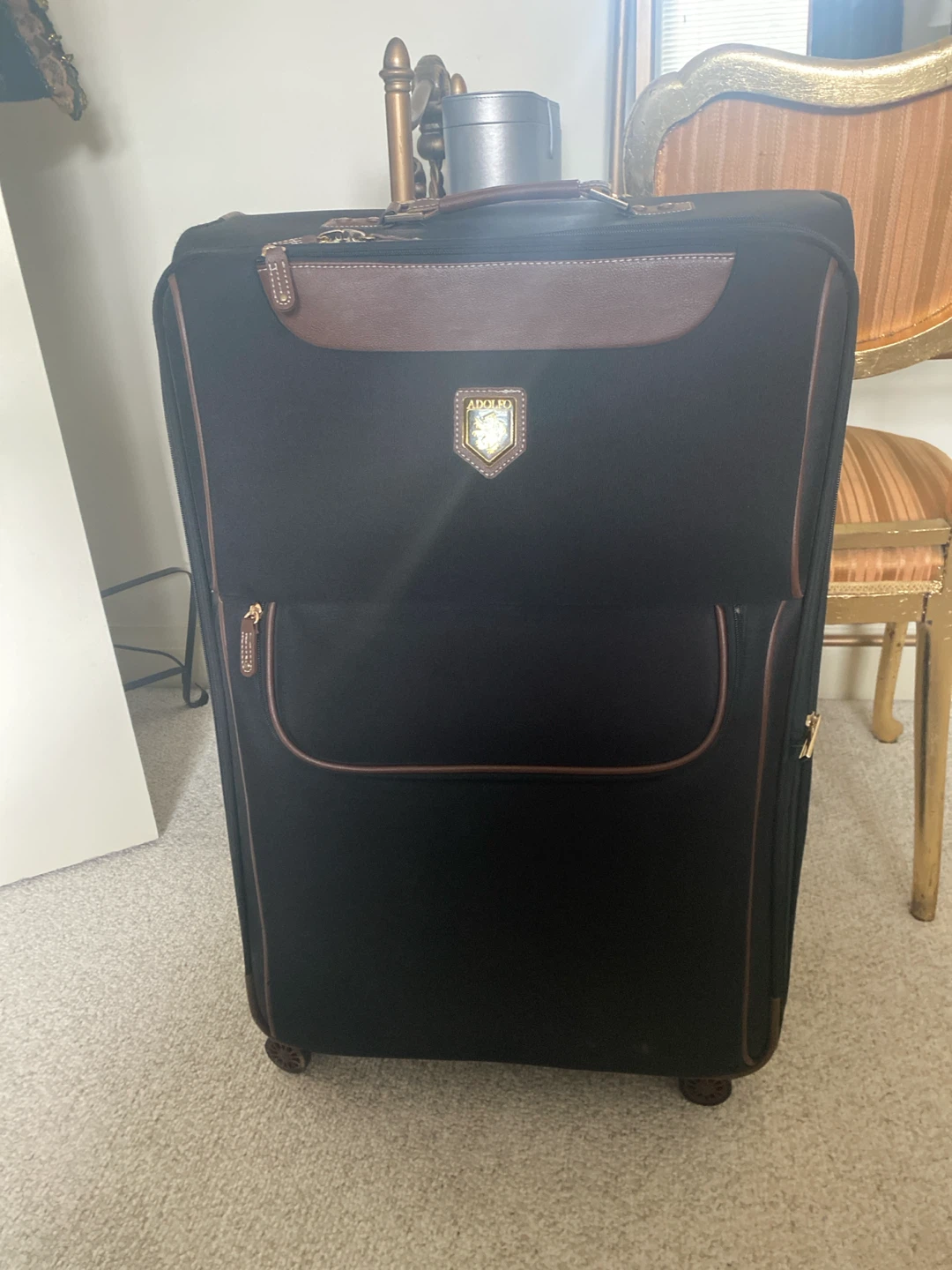 Adolfo black trolley suitcase - photo 4