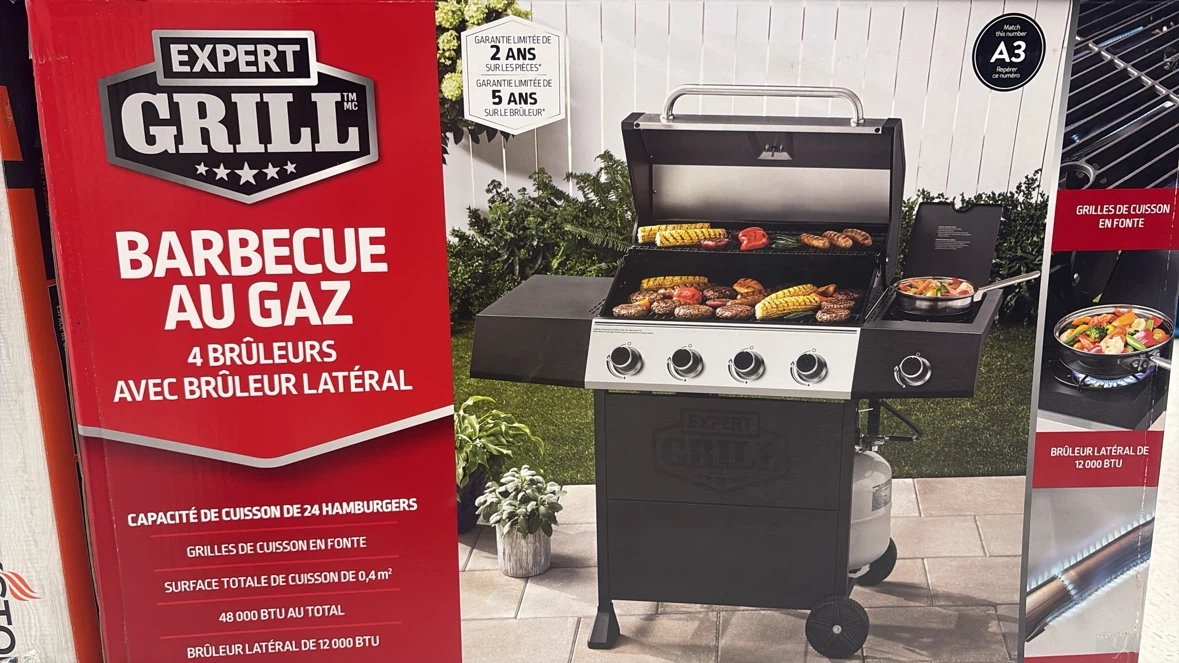 Expert Grill 4 Burner Propane Gas Grill with Side Burner