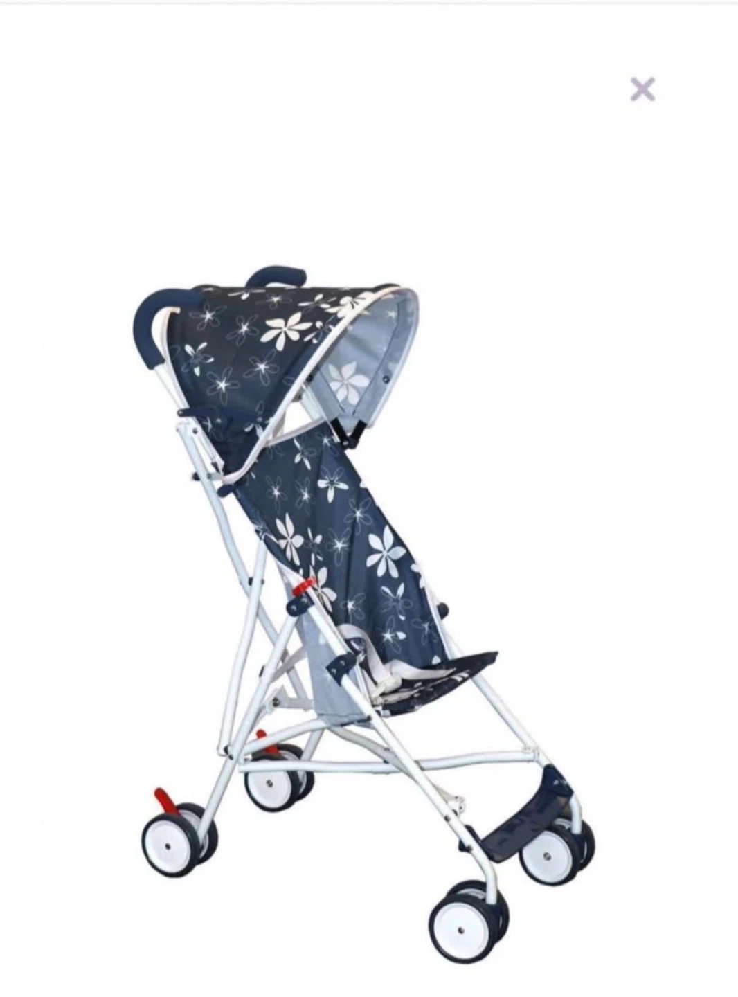Bily Umbrella Stroller in Navy and White Flowers - photo 3