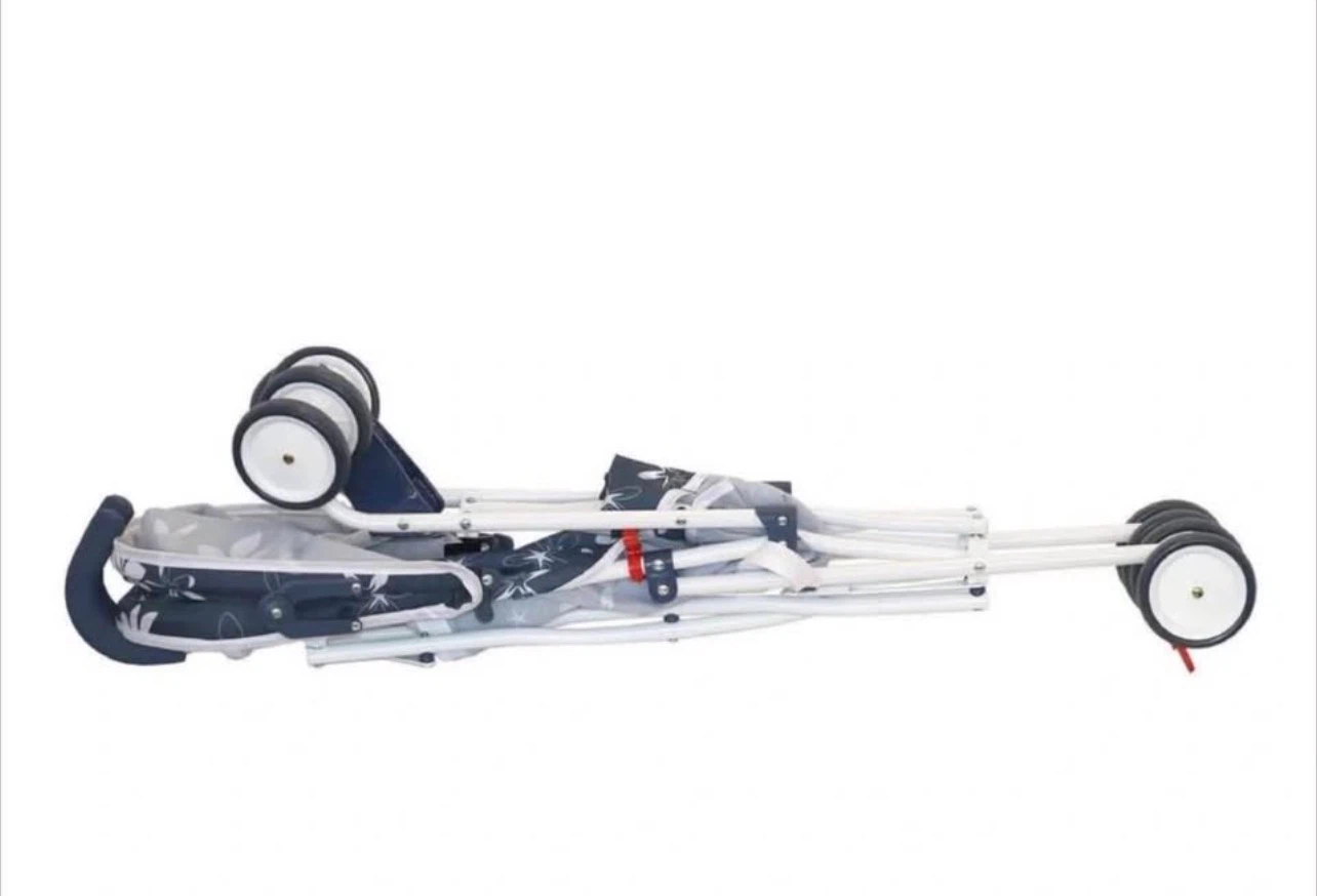 Bily Umbrella Stroller in Navy and White Flowers - photo 5