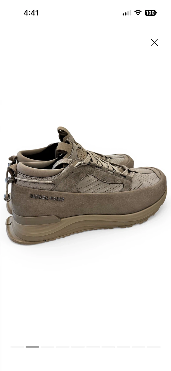 BNWT Canada Goose Glacier Trail Sneaker Limestone | M US 10