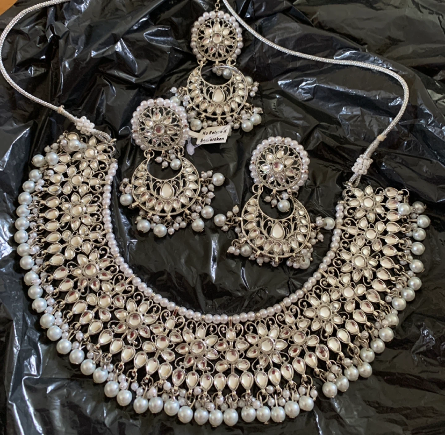 Indian Jewellery Set Necklace Earrings