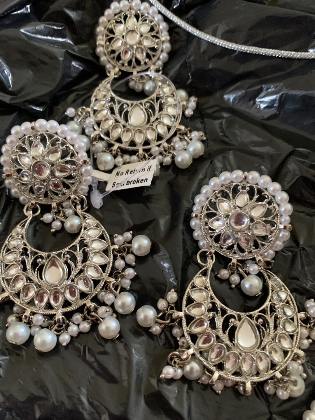 Indian Jewellery Set Necklace Earrings - photo 3