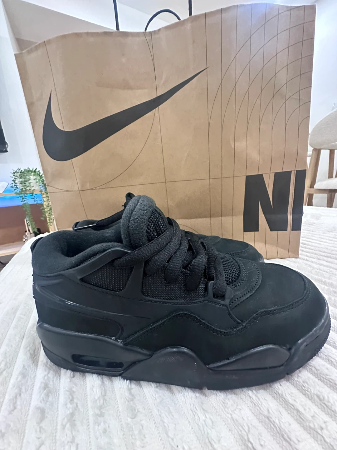 Zapatos air Jordan retro 4 “black cat”. Niños/ mujer 4.5y - photo 5