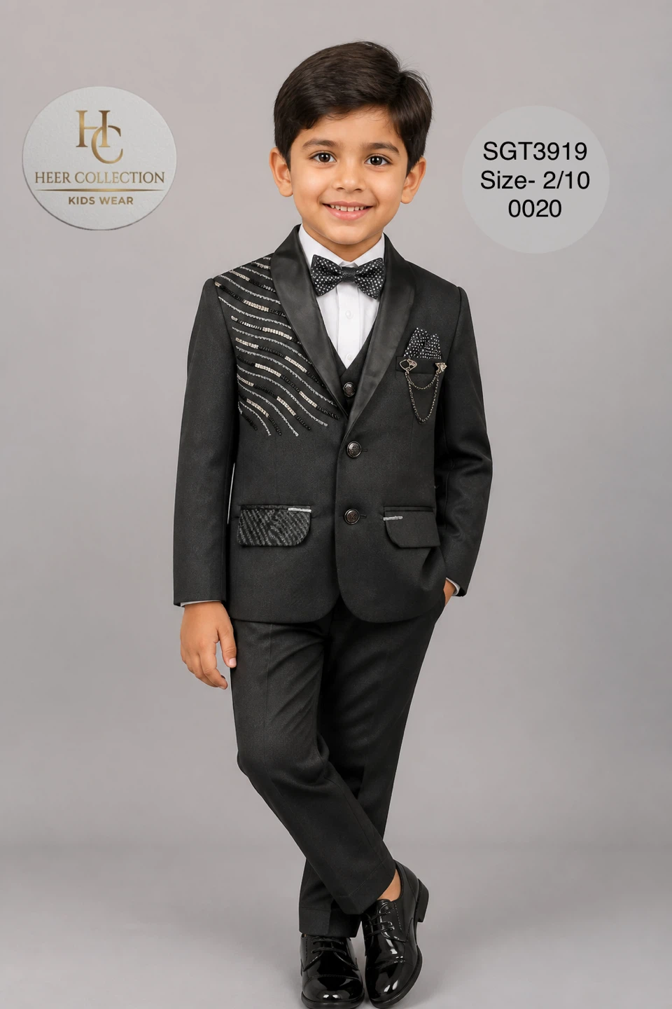 Heer Collection Kids boys partywear fancy Suit - photo 3