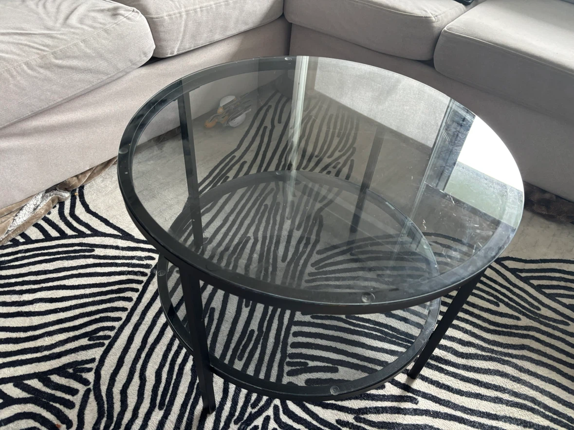 Round Coffee Table in Black