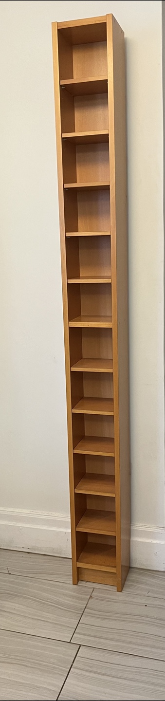Tall Wooden Shelf Unit/CD stand