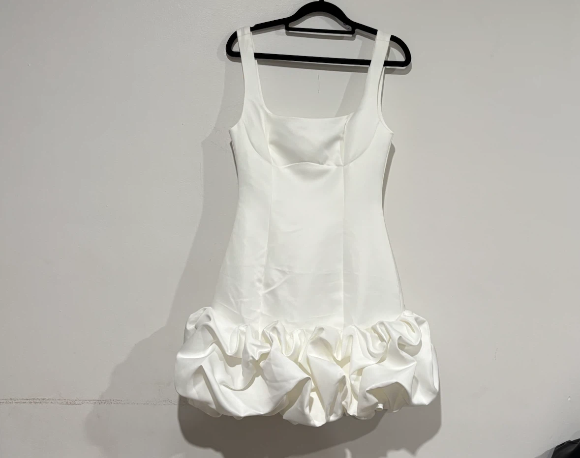 Fashion Nova Sienna Satin Mini Dress in white - photo 3