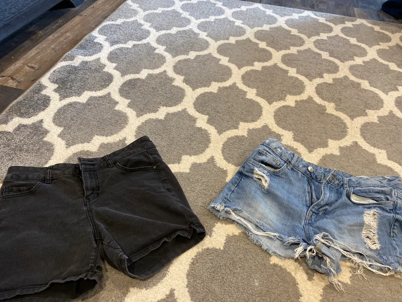 2 pairs of jean shorts size 6 and size 8