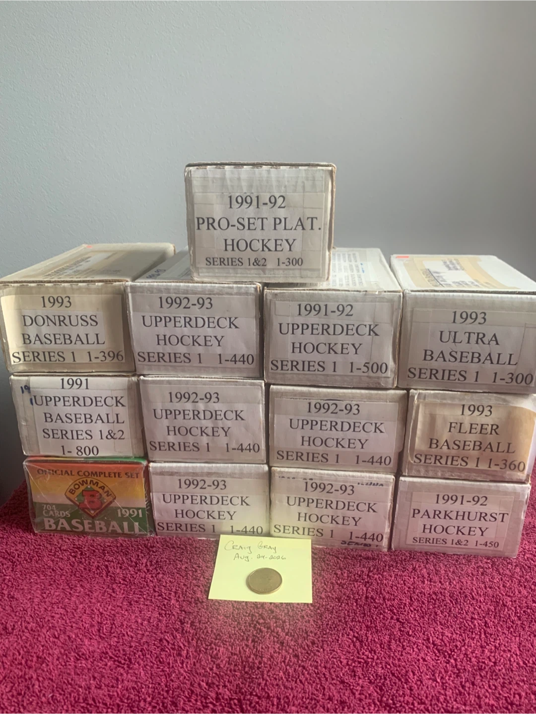 HOCKEY AND BASEBALL CARD SETS