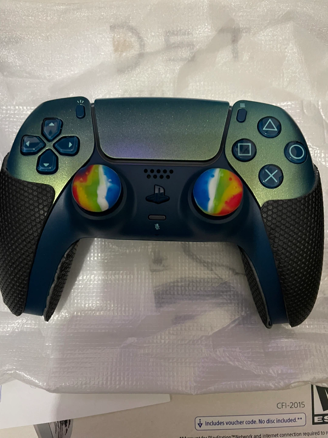 Brand New PS5 Dualsense Chroma Green with Grips