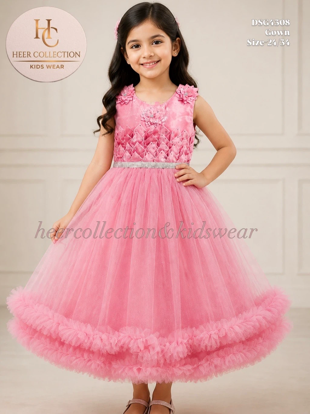 Heer Collection Kids Wear Girls Ethnic Outfit