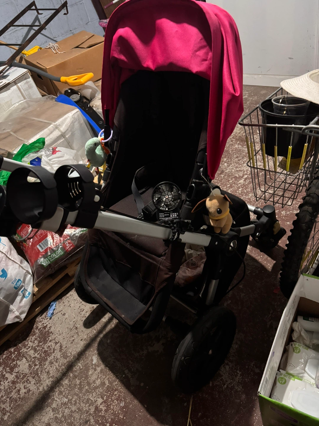 Bugaboo Cameleon Stroller with Pink Canopy