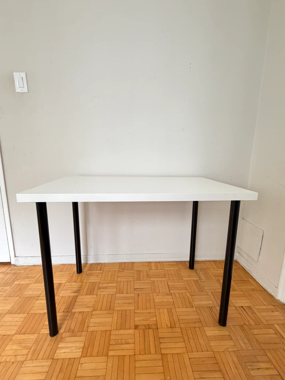 White table with black legs  /Need Gone ASAP!